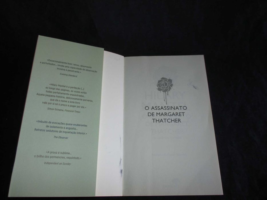 Livro O Assassinato de Margaret Thatcher Hilary Mantel