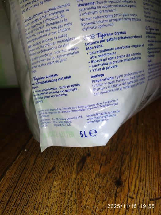 Żwirek dla kotków, 5 litrów.