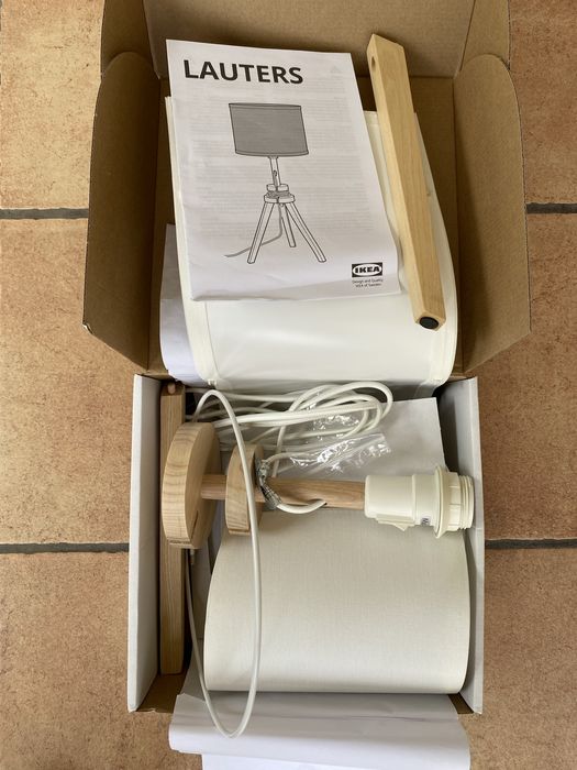LAUTERS IKEA - lampka nocna. RANARP IKEA - lampa podłogowa