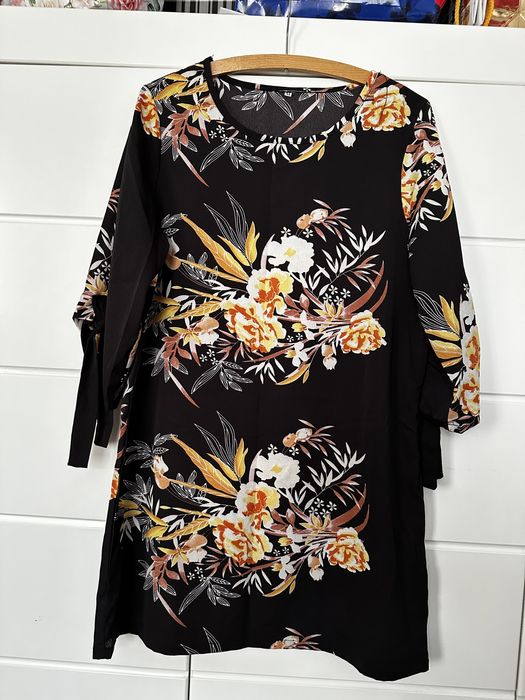 Sukienki tunika w kwiaty rozmiar M