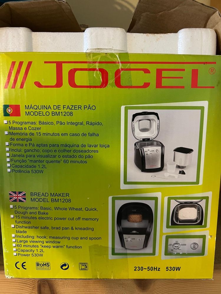 Maquina de fazer pao jocel