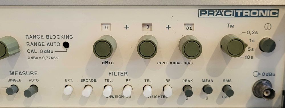 Pracitronic MV 71 Psophometer.