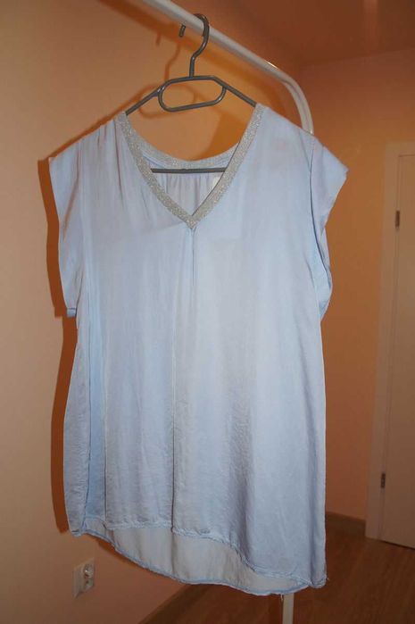 Bluzka błękitna Made Italia