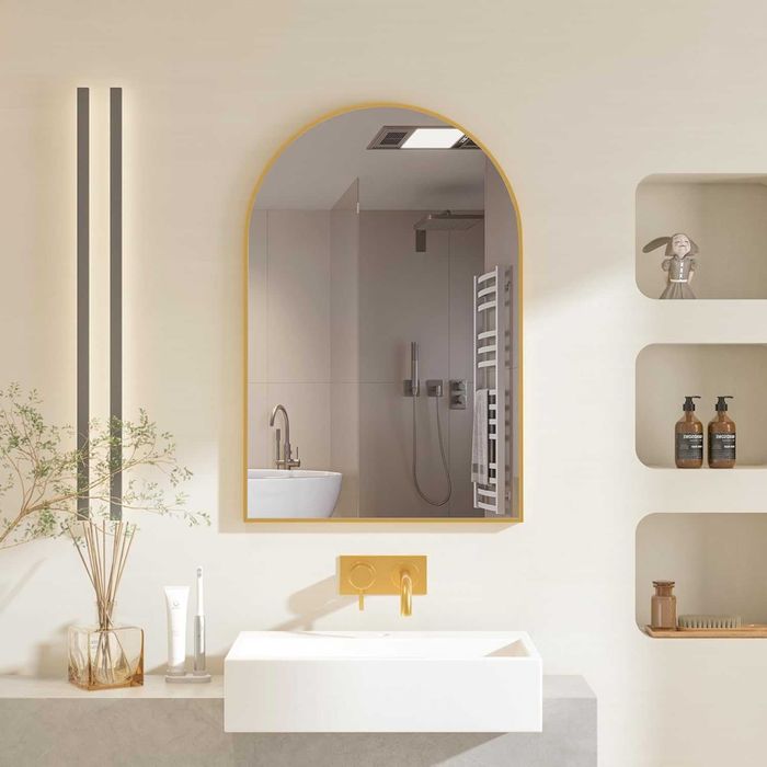 Nowe lustro / lusterko / wiszące / półokrągłe / 50x75cm / A3338!