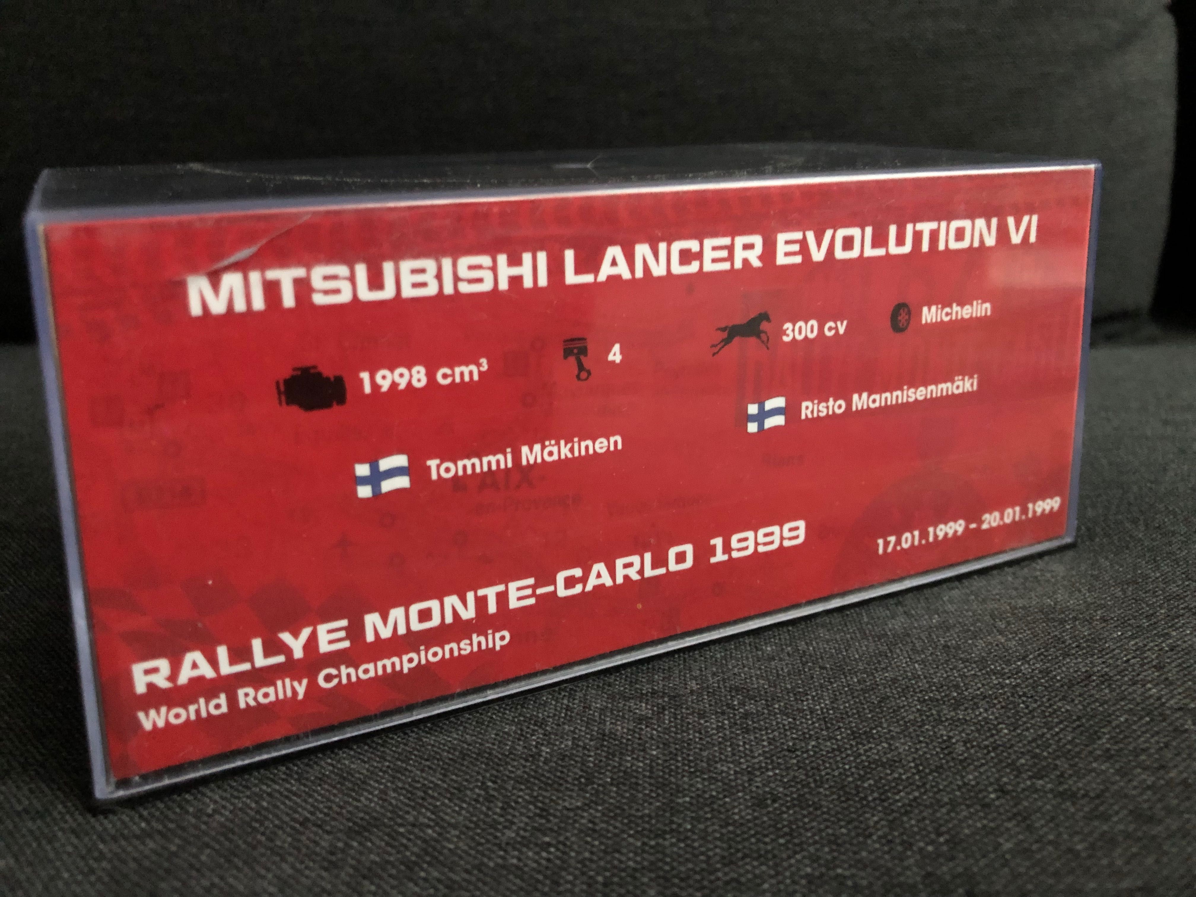 Mitsubishi Lancer Evolution VI Makinen Rally Cars Deagostini 1/43 WRC