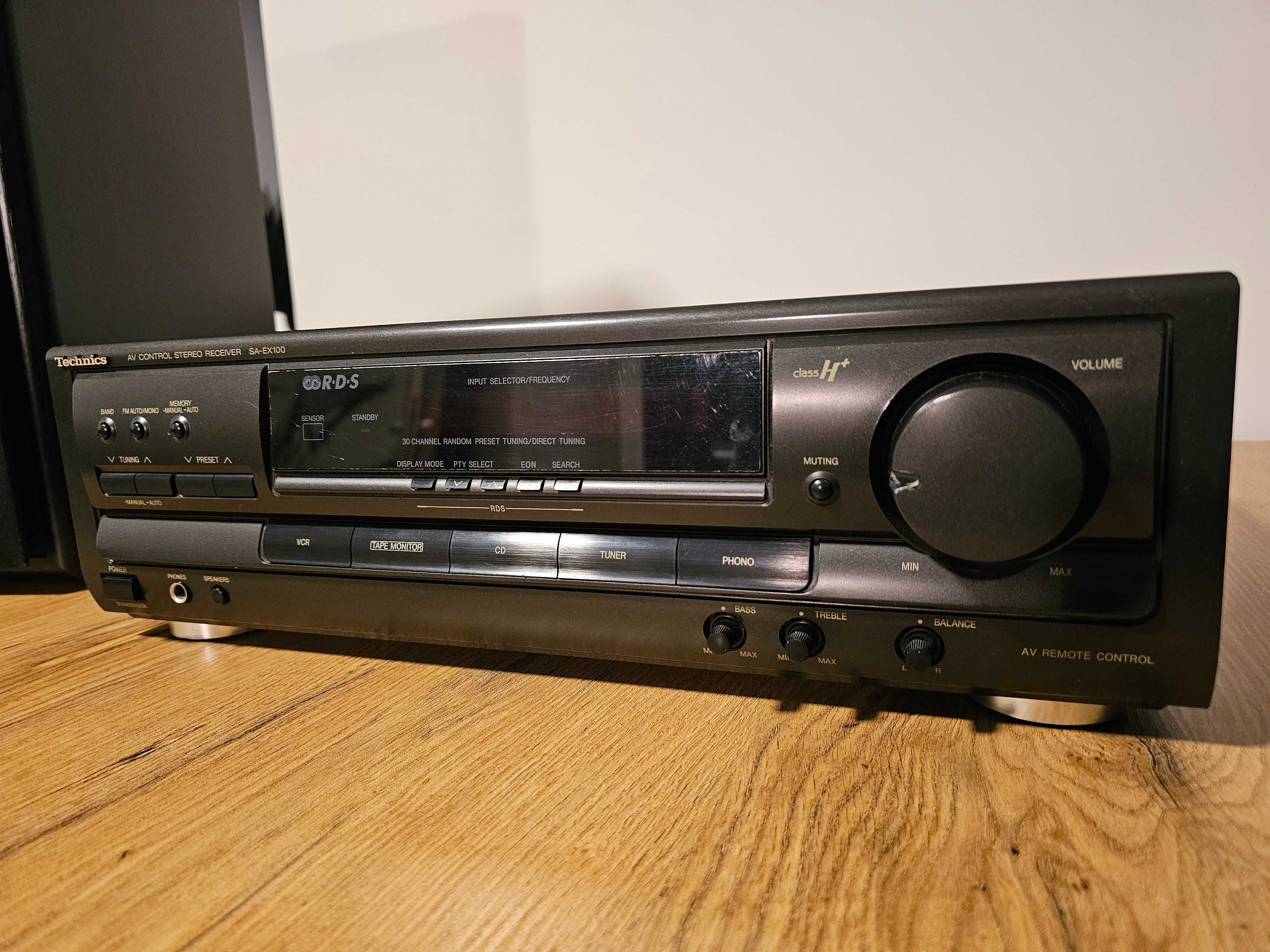 Technics SA-EX 100 + SB-C450  Amplituner + kolumny