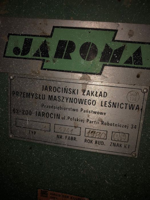 Wyrówniarko grubościówka Jaroma strugarka