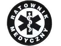 Emblemat odblaskowy Ratownik Medyczny na rzepie 8,5 cm