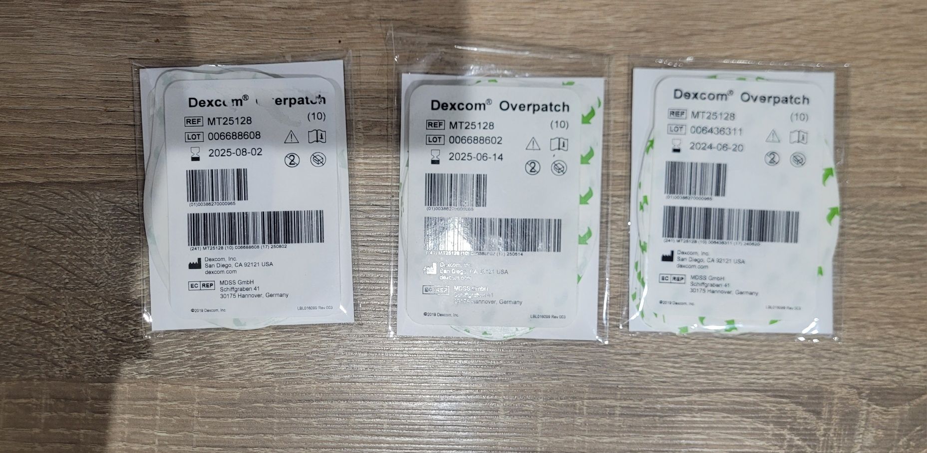 Dexcom, transmiter + overpach