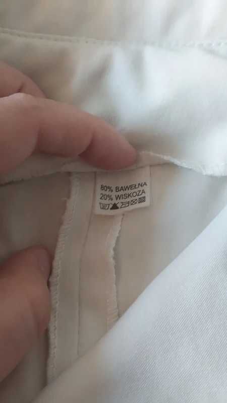 Biała elegancka marynarka