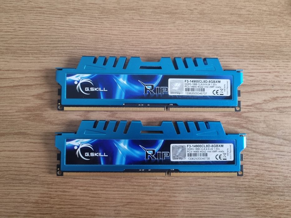 Pamięć RAM G.SKILL 8gb(2*4) 1866 DDR3