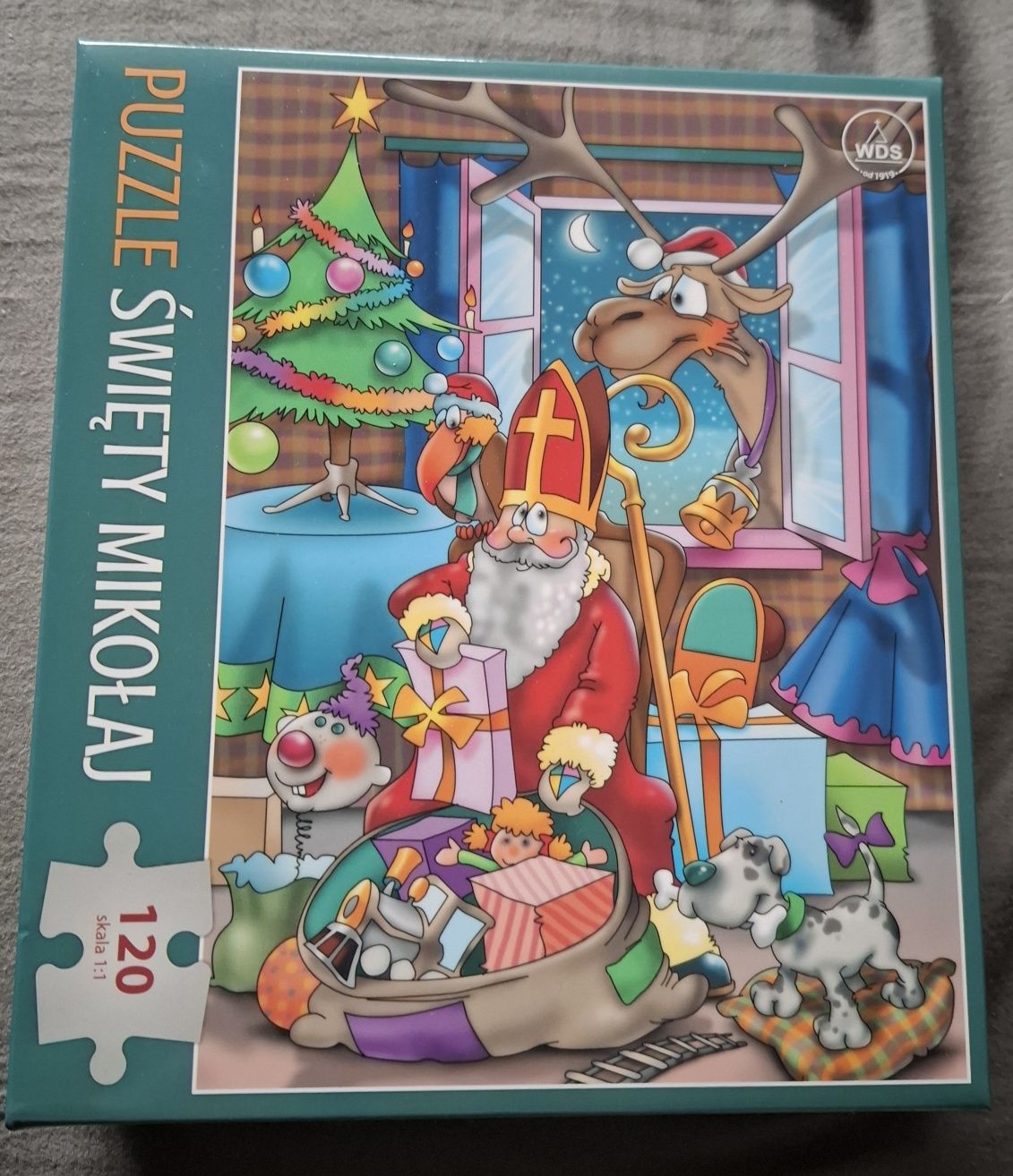 Puzzle Święty Mikołaj 120 elementów NOWE