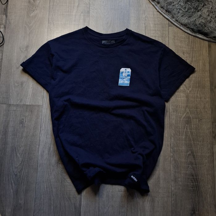 etnies blue back print этнис скейт футболка rap sk8 y2k