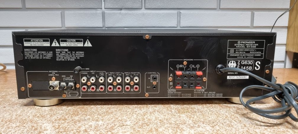 Amplituner stereo PIONEER SX-339. Japan