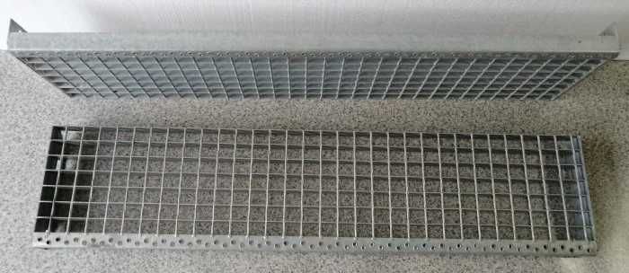 stopień schodowy WEMA 120cm masywne schody industrialne ocynk ogniowy