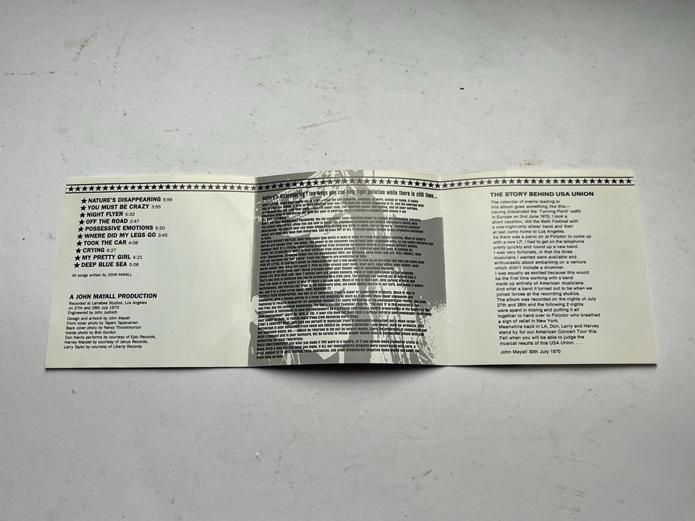 John Mayall - USA Union Limited CD 031 rzadkie wydanie