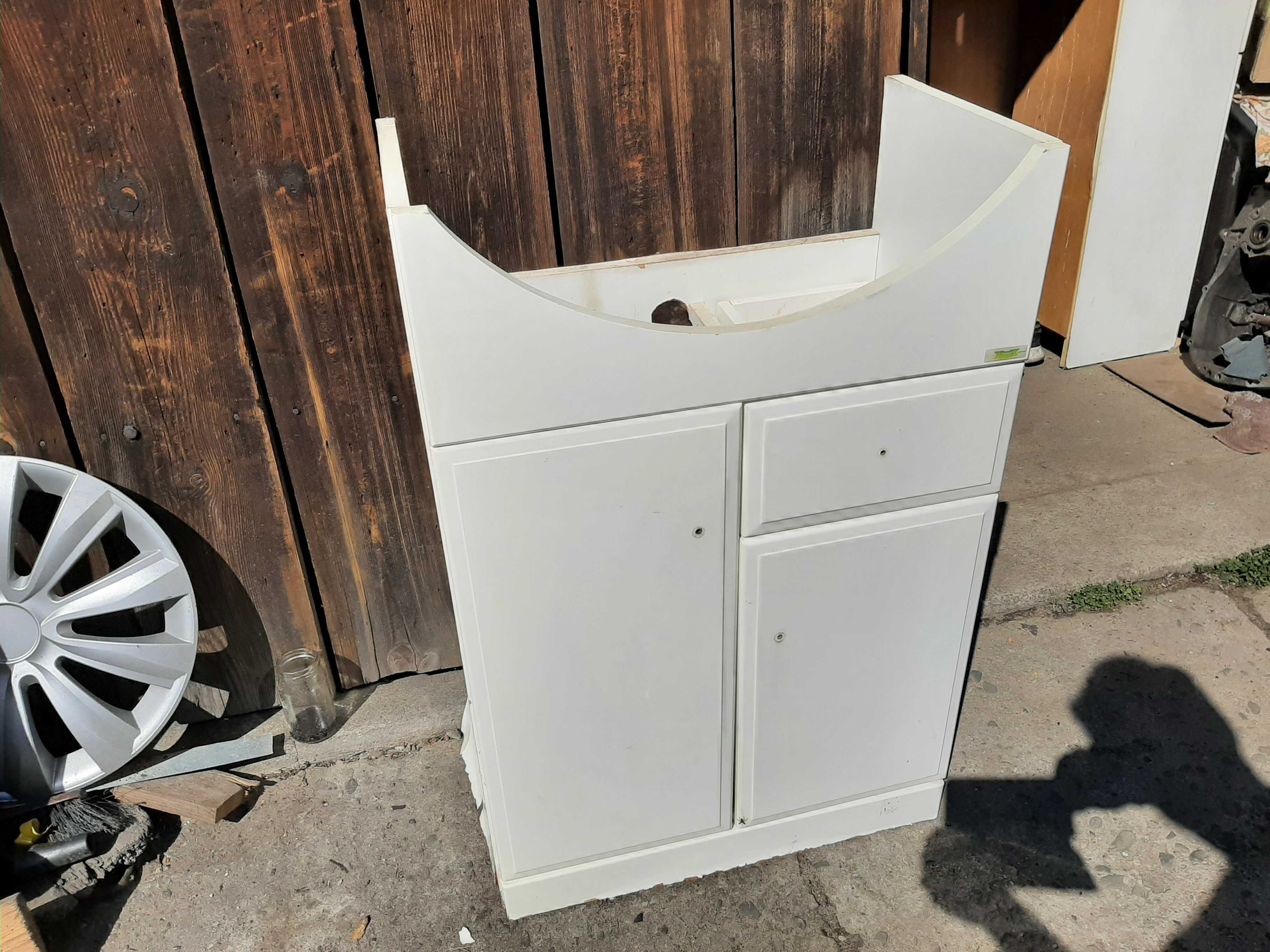 Szafka łazienkowa umywalkowa po umywalkę biała 50 cm