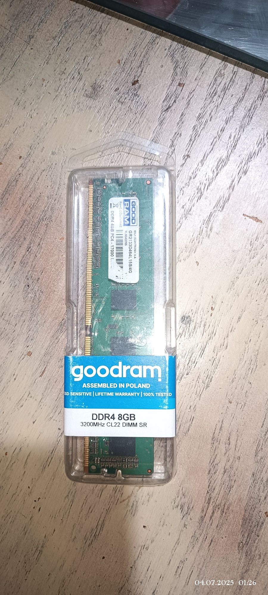 Goodram DDR4 8GB 3200MHz