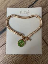 Bransoletka z zawieszką luck pozłacana bracelet