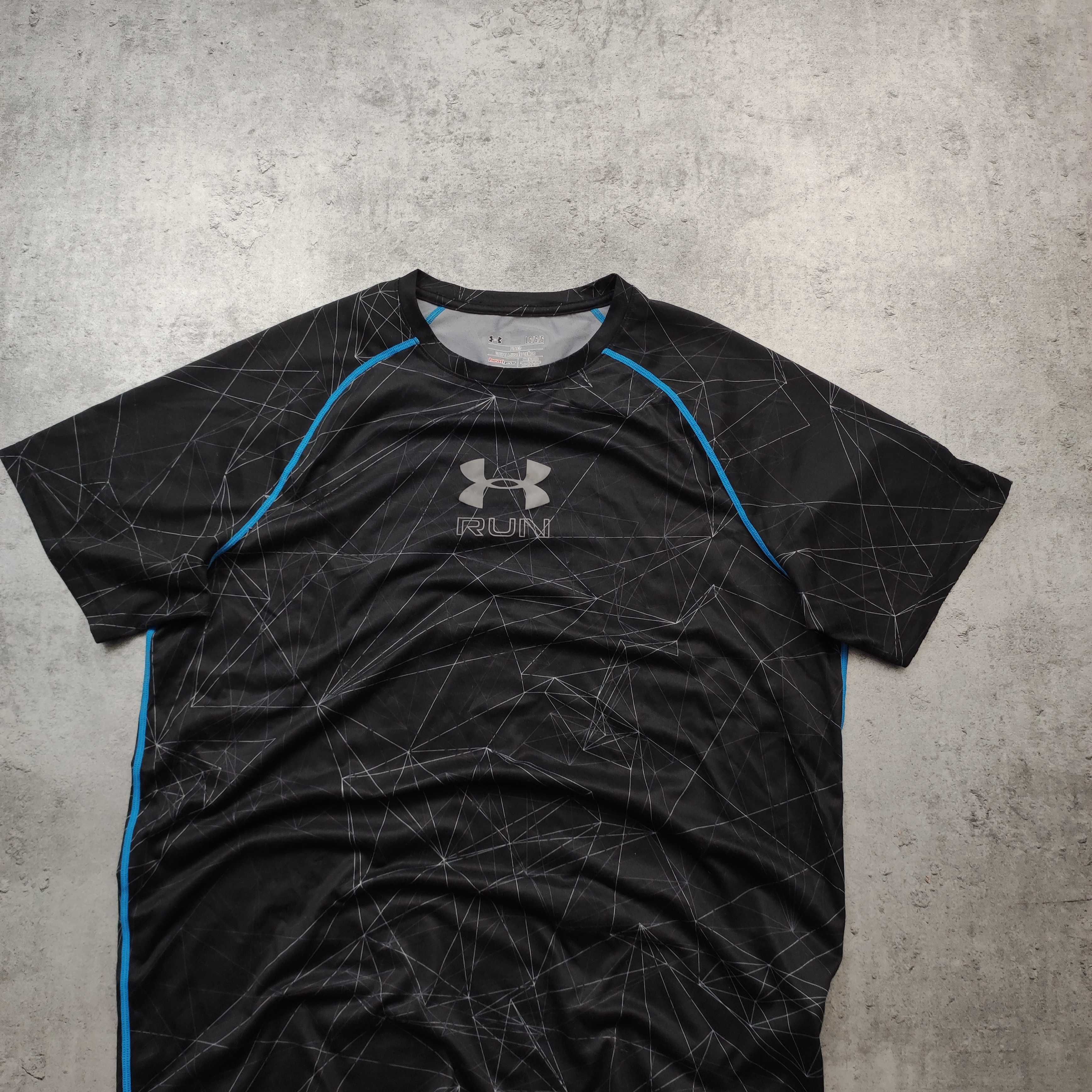 MĘSKA Koszulka PREMIUM Szara Under Armour Bieganie Run Siłownia Sport