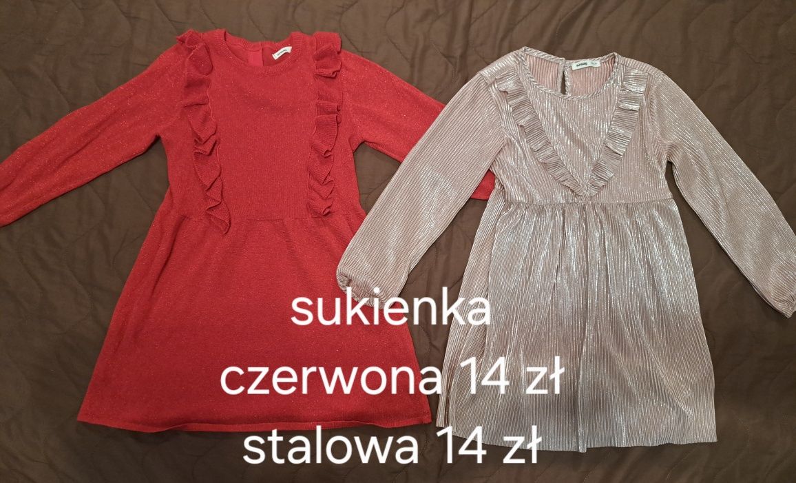 Ubranka dla dziewczynki 122 cm