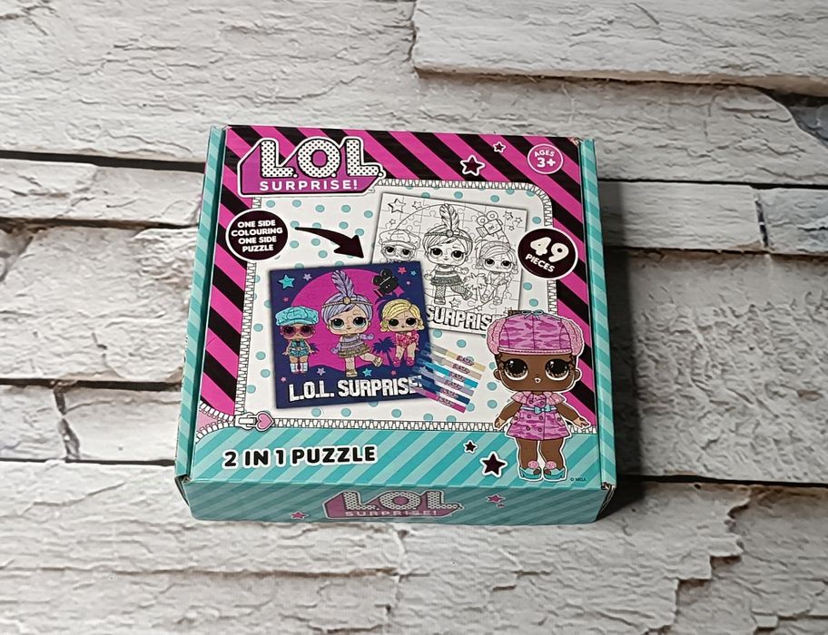 2w1 puzzle + kolorowanka L.O.L. Surprise!