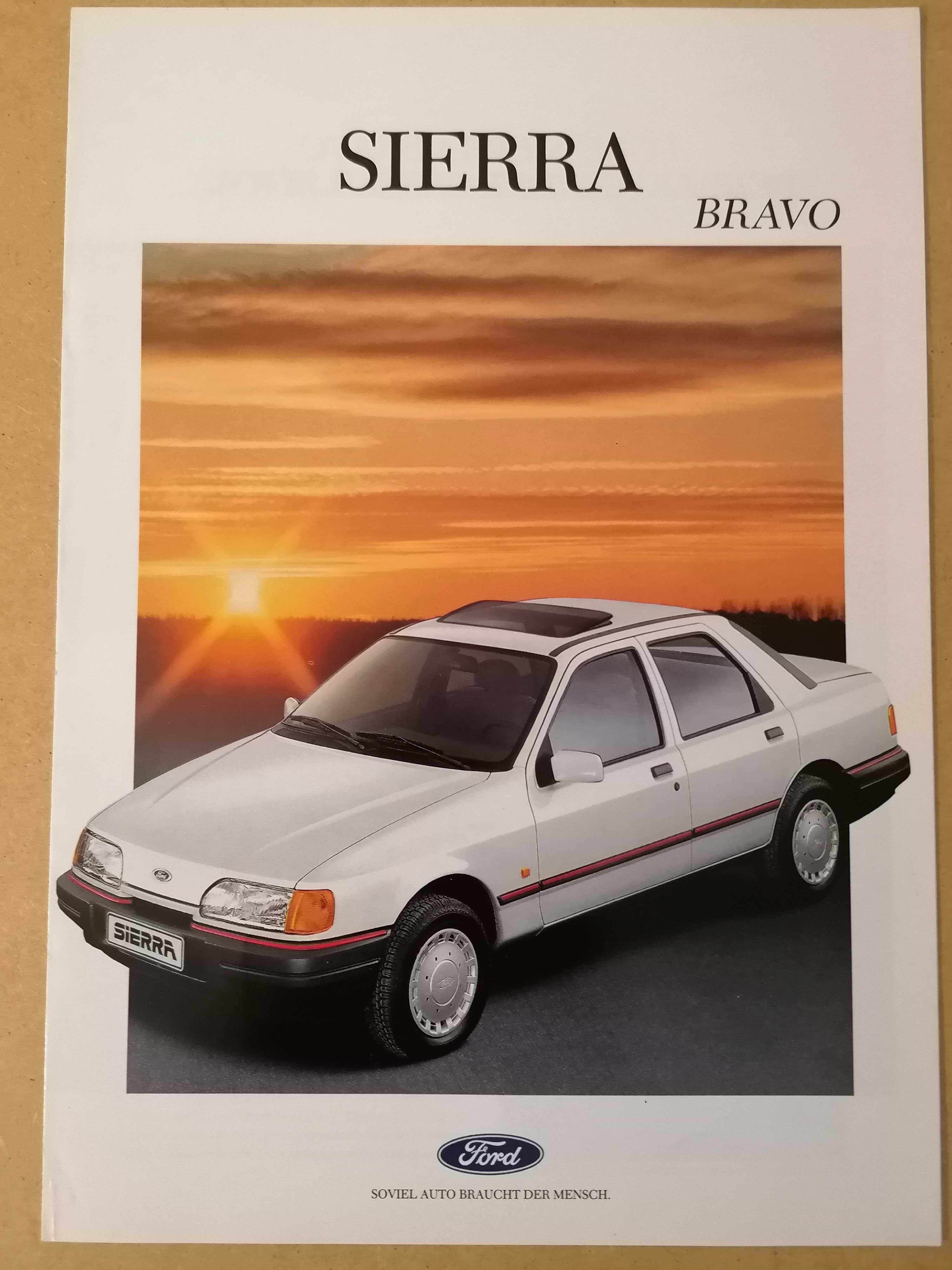Prospekt Ford Sierra Bravo