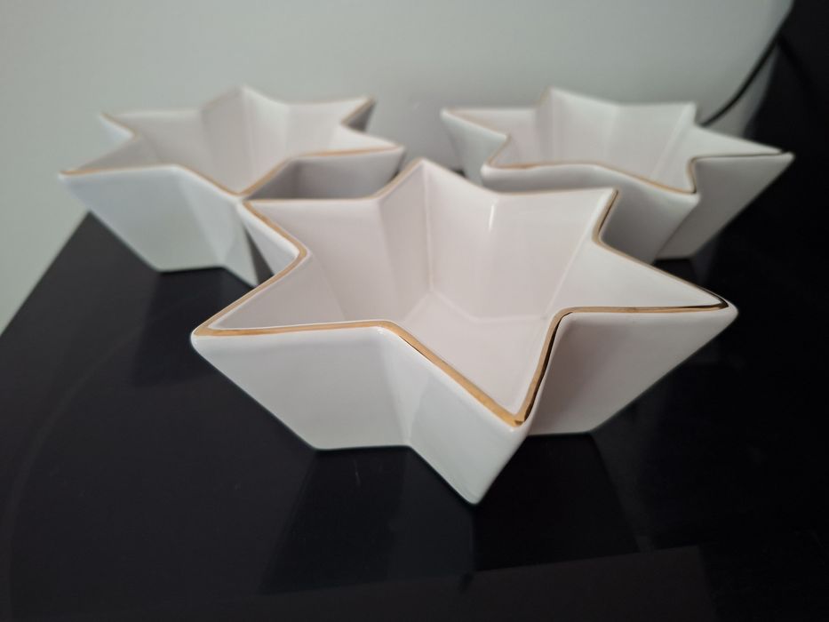 Taças loiça em forma de estrela