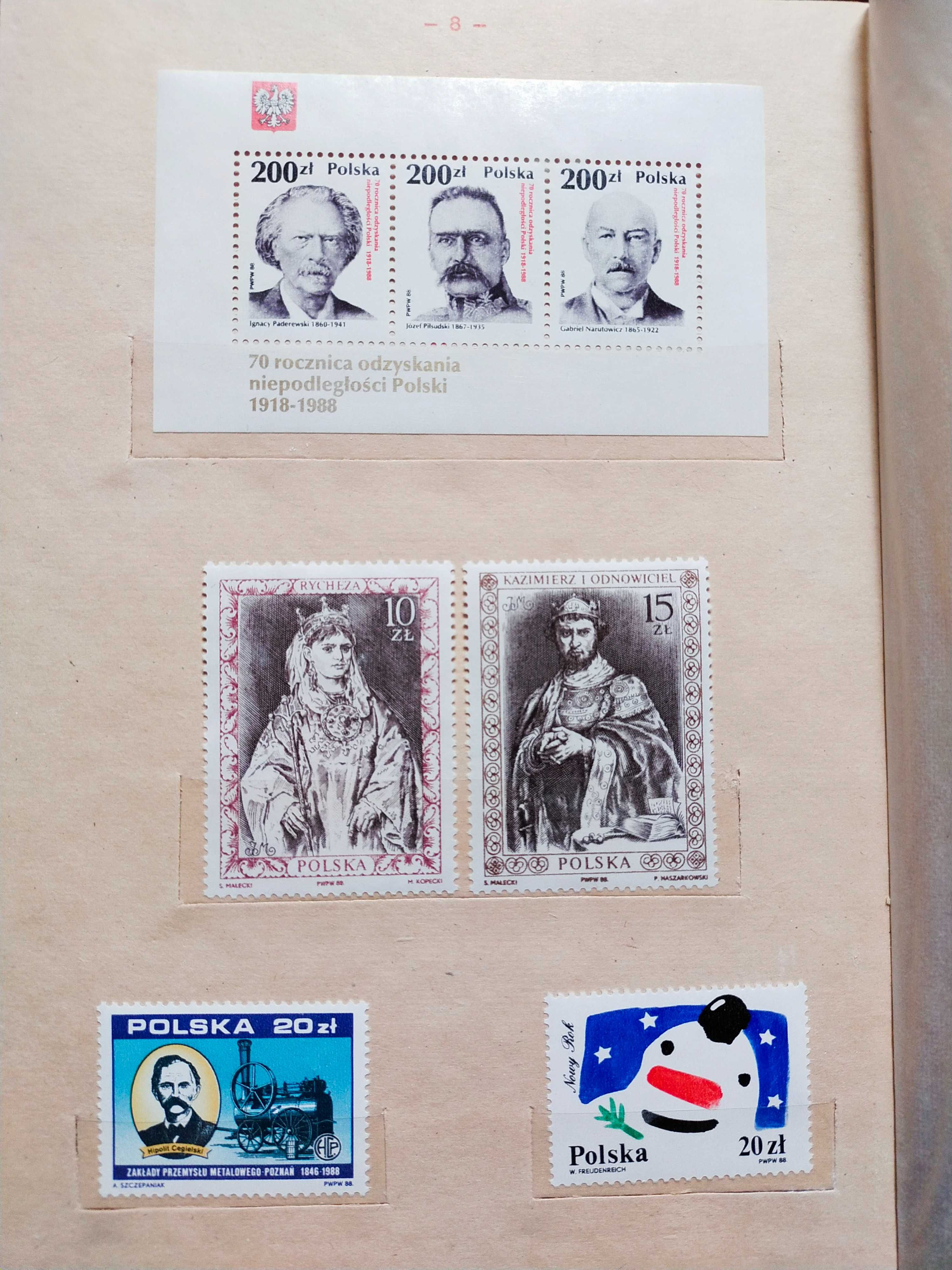 9 klaserów jubileuszowych ze znaczkami Polska 72-91 kompletne