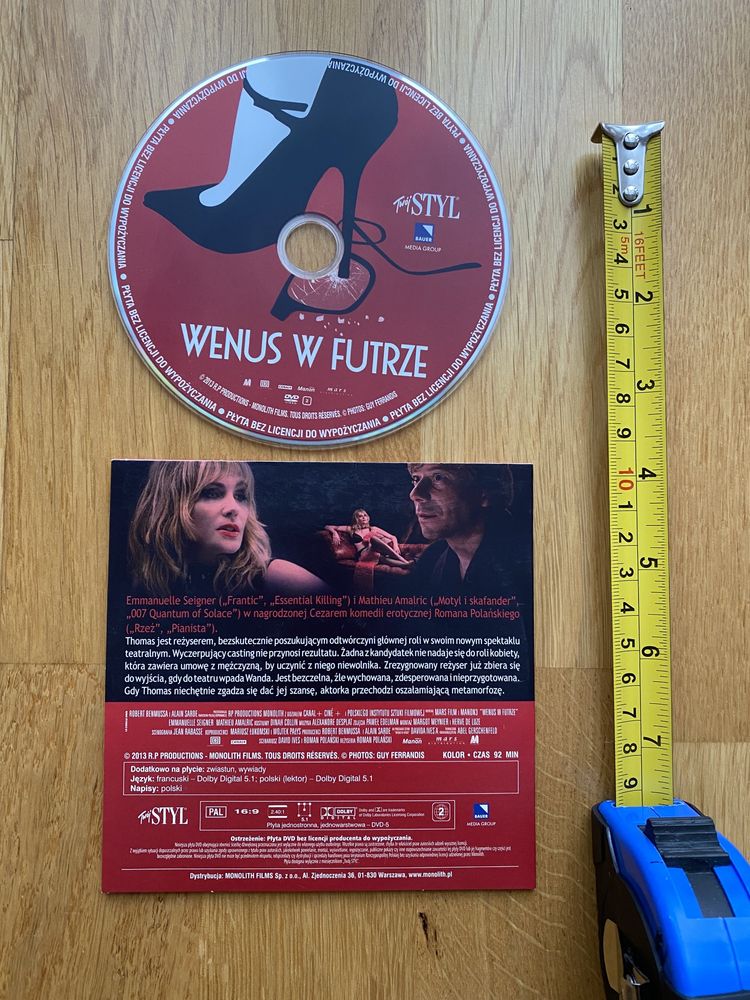 Wenus w futrze DVD film płyta