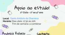Apoio ao estudo - 1° ciclo