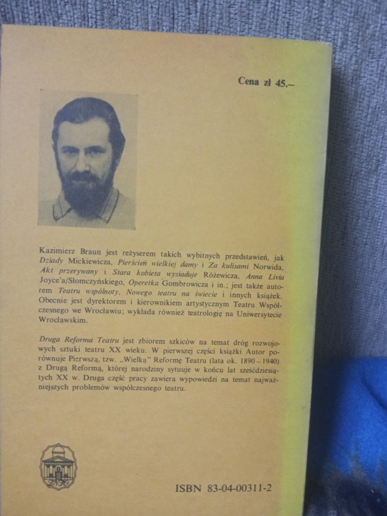 Kazimierz Braun Druga reforma teatru