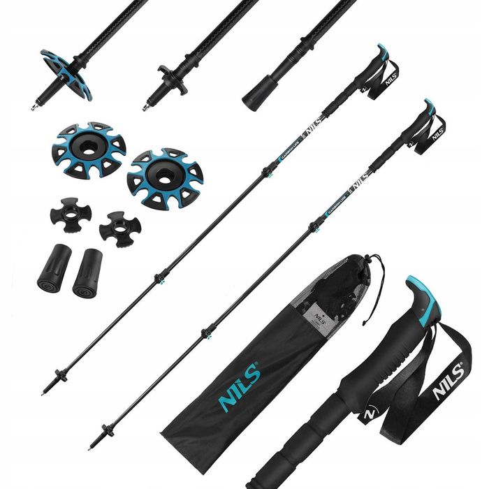 Kijki trekingowe WŁÓKNO WĘGLOWE NILS TK8607