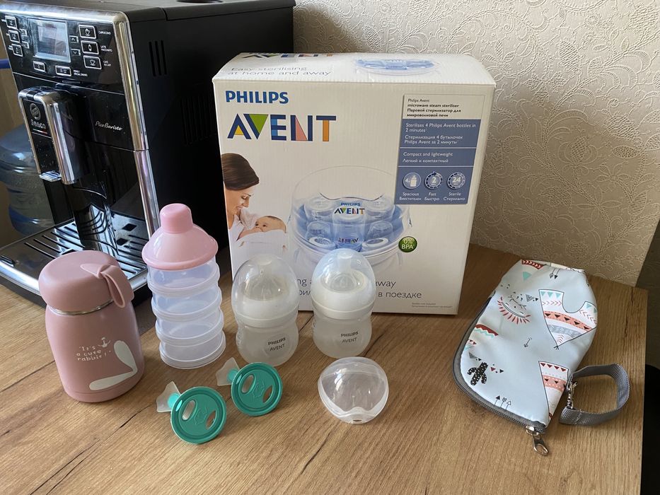 Стерилізатор для мікрохвильовки Avent, контейнер для суміші і тд