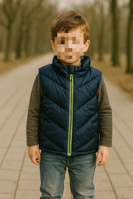 Ciepła kamizelka bezrękawnik chłopięcy 110 5 lat Matalan