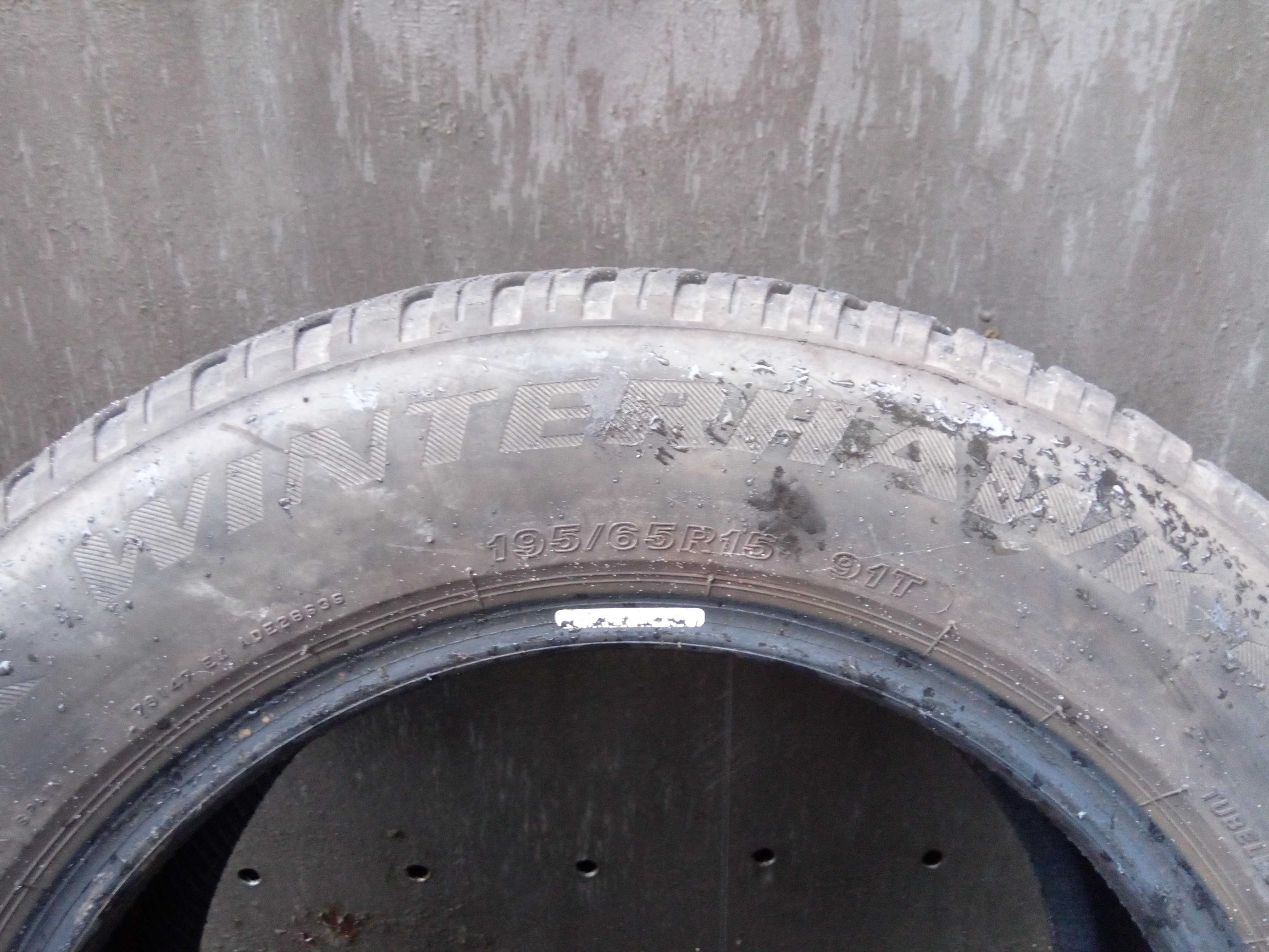 Opony 195/65r15 firestone Winterhawk 4 uzuwany