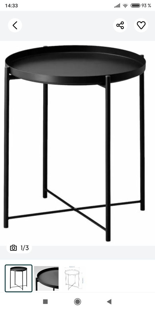 Столик ikea 45 на 53