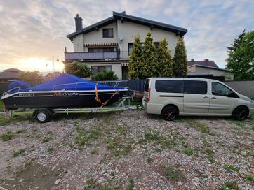 Motorówka Łódź motorowa + przyczepa+ Mercury 115 km 7 osób cena zimowa