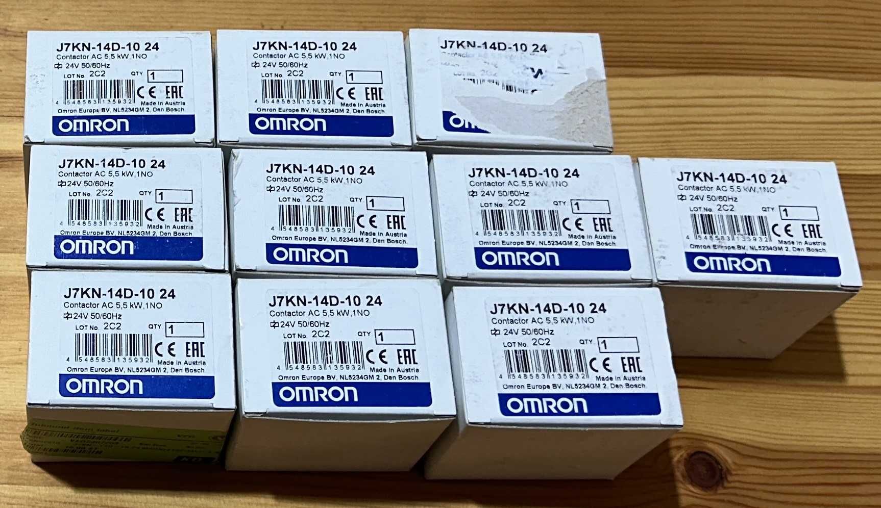 10x Omron j7kn-14D-10-21 Novo