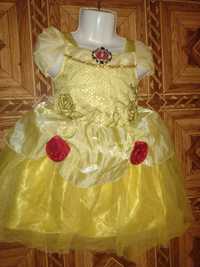 карнавальное платье сукня принцесса Бель красуня чудовисько
