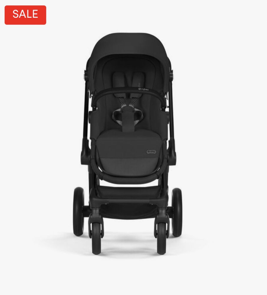 Cybex Kinderwagen 3 In 1 EOS Lux Black Moon Black+Cybex Autostoel