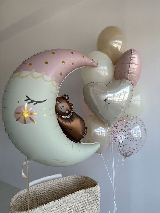 Кульки на виписку з пологового, Шарики на выписку, новорождённым