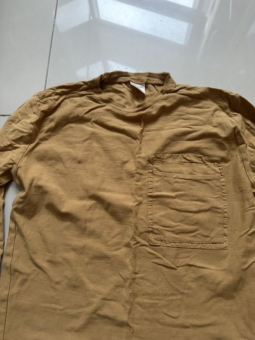 Bluzka ZARA rozmiar 140 długi rękaw musztardowa