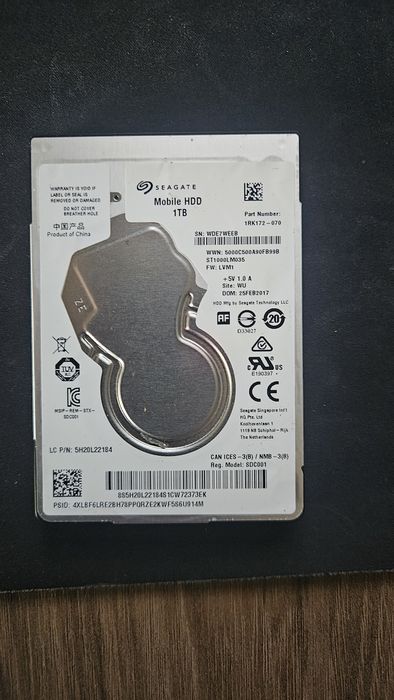 Жёсткий диск для ноутбука 1tb