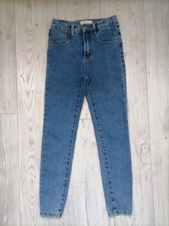 Tregginsy, jeansy dziewczęce hm, reserved 146