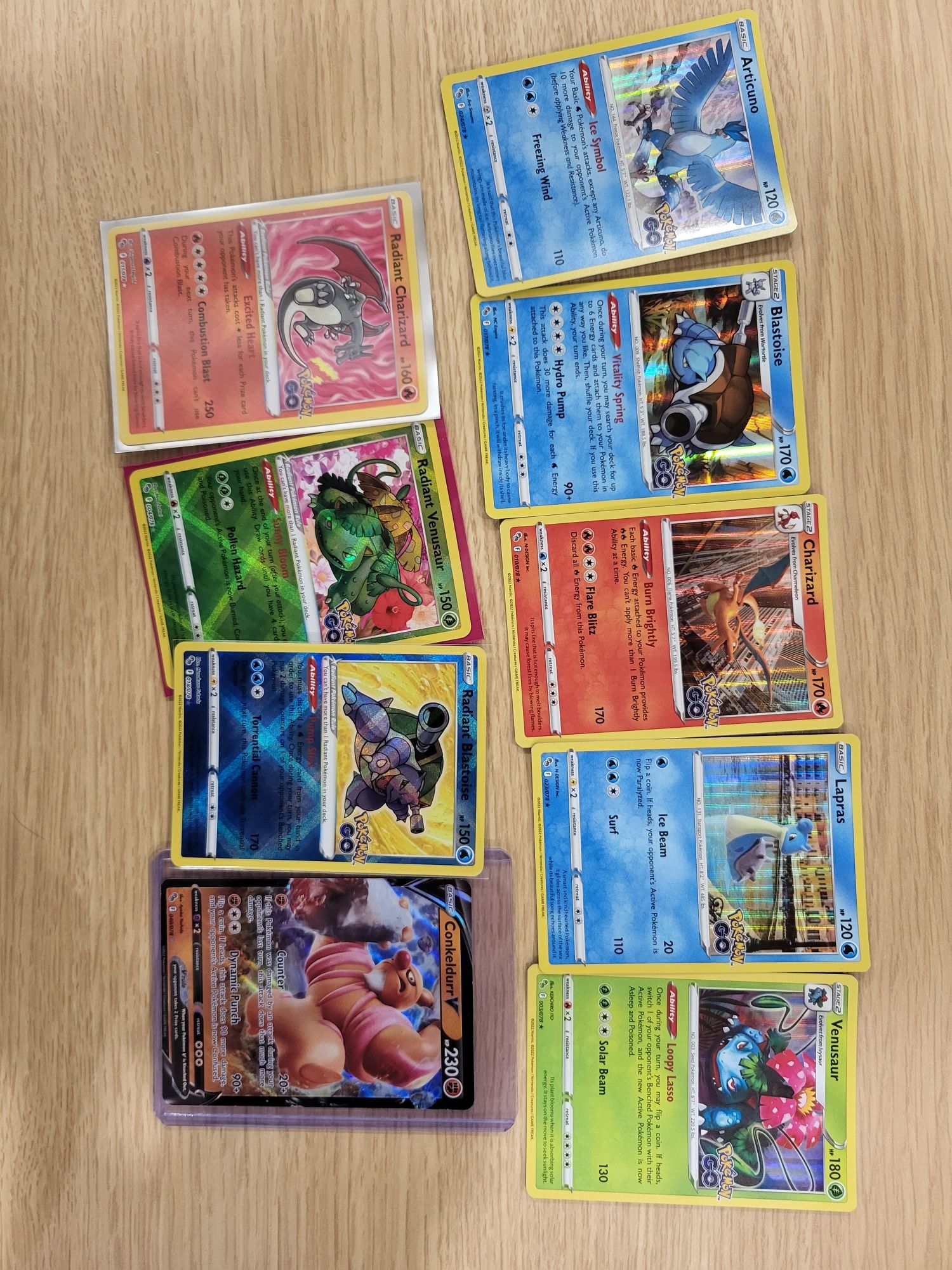 Cartas Pokémon Go Originais Raras, Charizard Blastoise Venusaur Lapras