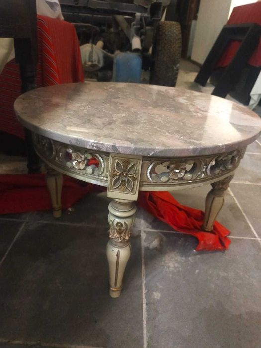 Mesa  Vintage Tampo mármore