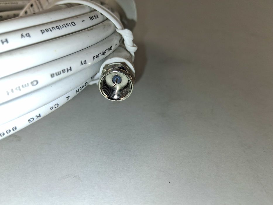 N074 Kabel Antenowy Koncentryczny Hama SAT-Koax F-Wtyk 10m 95dB