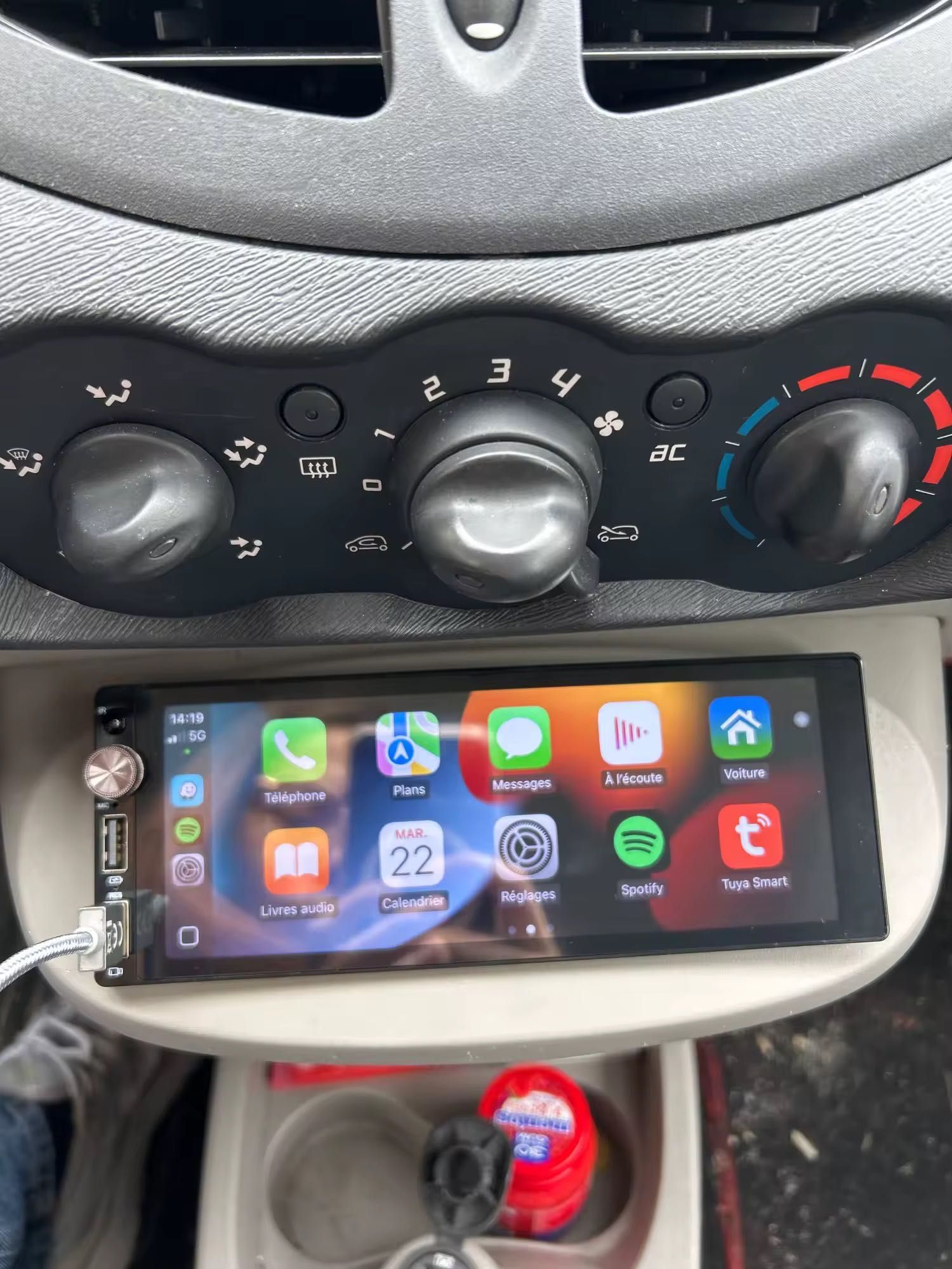Auto-Rádio 1 Din Universal 7 Polegadas Android auto CarPlay Novos