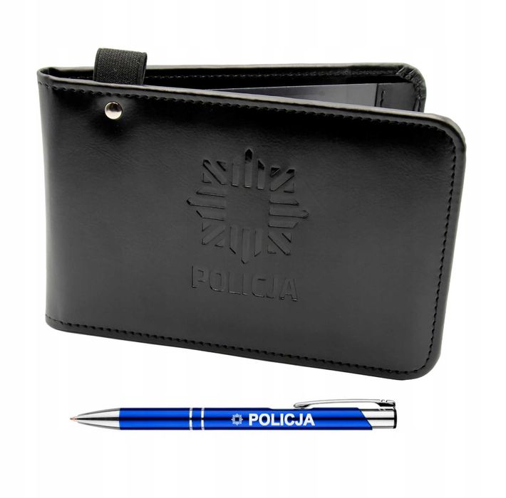Mandatownik, etui na bloczek mandatowy POLICJA, długopis